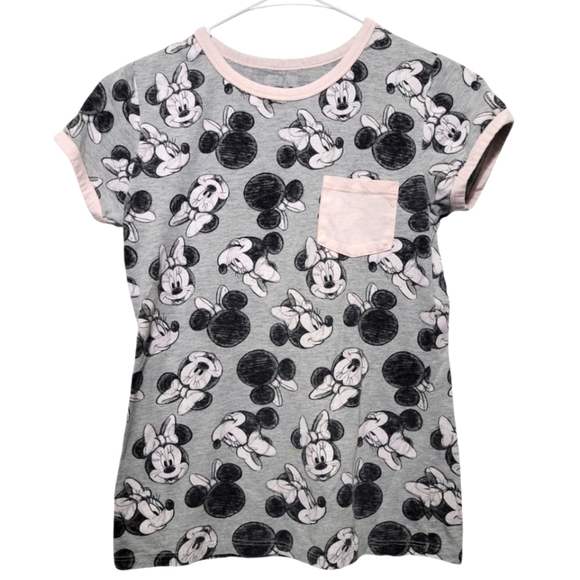 Disney Other - Disney Minnie Mouse All Over Print Graphic T-Shirt Large (14)